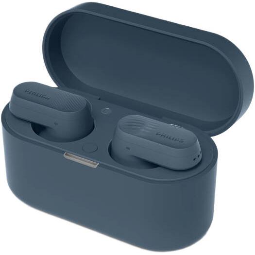 Philips 3000 Series True Wireless Earbud, 10mm Dynamic Drivers, Adaptive Noise Canceling Pro, Dual Mic Noise Reduction, Bluetooth 5.3, 24 Hours Playtime, IPX4 Rating, Blue | TAT3509BL/97