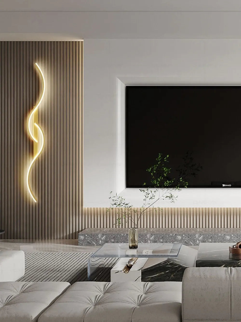 Moderna lâmpada de parede led minimalista luz led quarto cabeceira longa tira arandelas sala estar sofá casa luminária interior