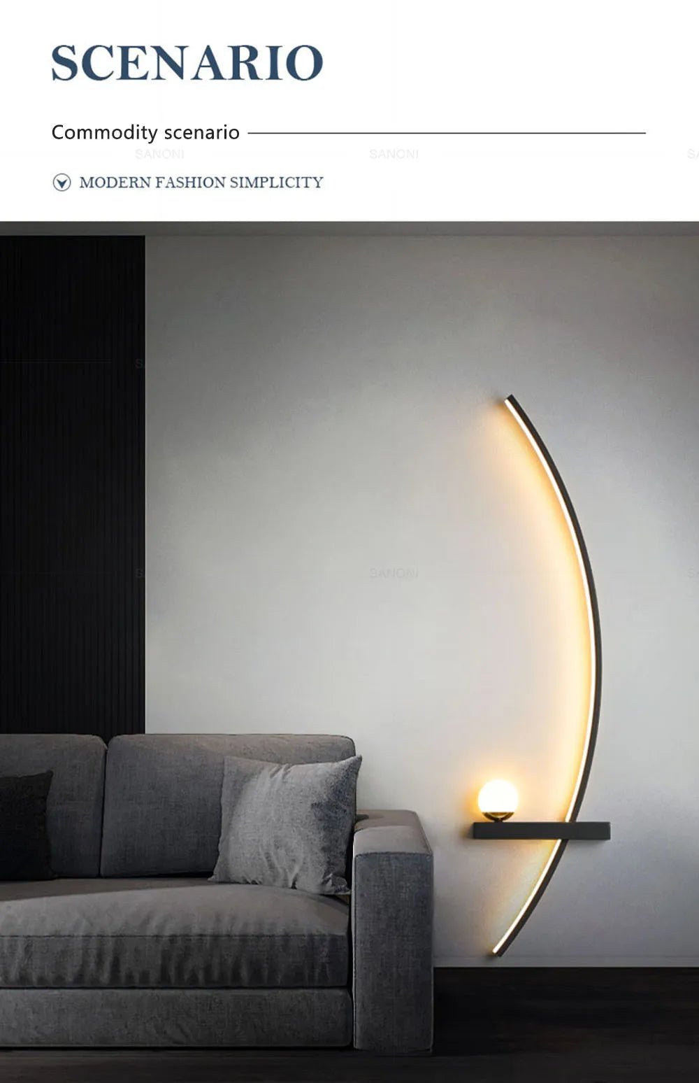 Nordic led lâmpada de parede listras arandela para o quarto cabeceira sala estar estudo escadas decoração casa luminária interior lustre