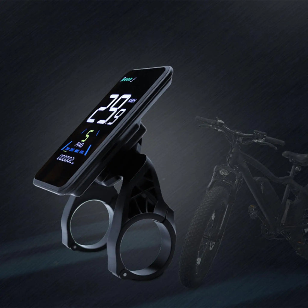 NC-81F modificação de mountain bike elétrica display lcd painel de instrumentos de modificação de bicicleta à prova dwaterproof água tabela de código de bicicleta elétrica