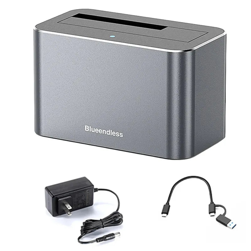 Hard Drive Dock 2.5 3.5 Inch SATA HDD SSD Reader 5Gbps USB External Disk Box Enclosure Case for 2.5/3.5 Inch SATA/SAS HDD SSD