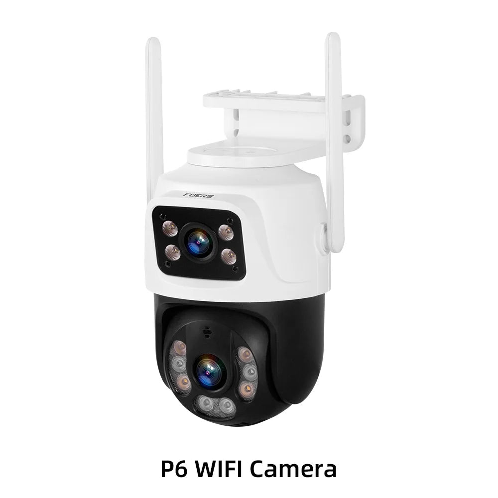 Fuers h.265 tela lcd de 10.1 polegadas 8ch sem fio nvr segurança diy câmera ao ar livre sistema wi fi vigilância cctv gravador de áudio e vídeo