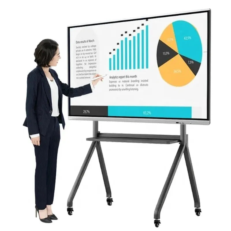 55 65 75 85 86 98 110 inch panel smart board touch screen digital white 8k smart interactive board classroom teaching