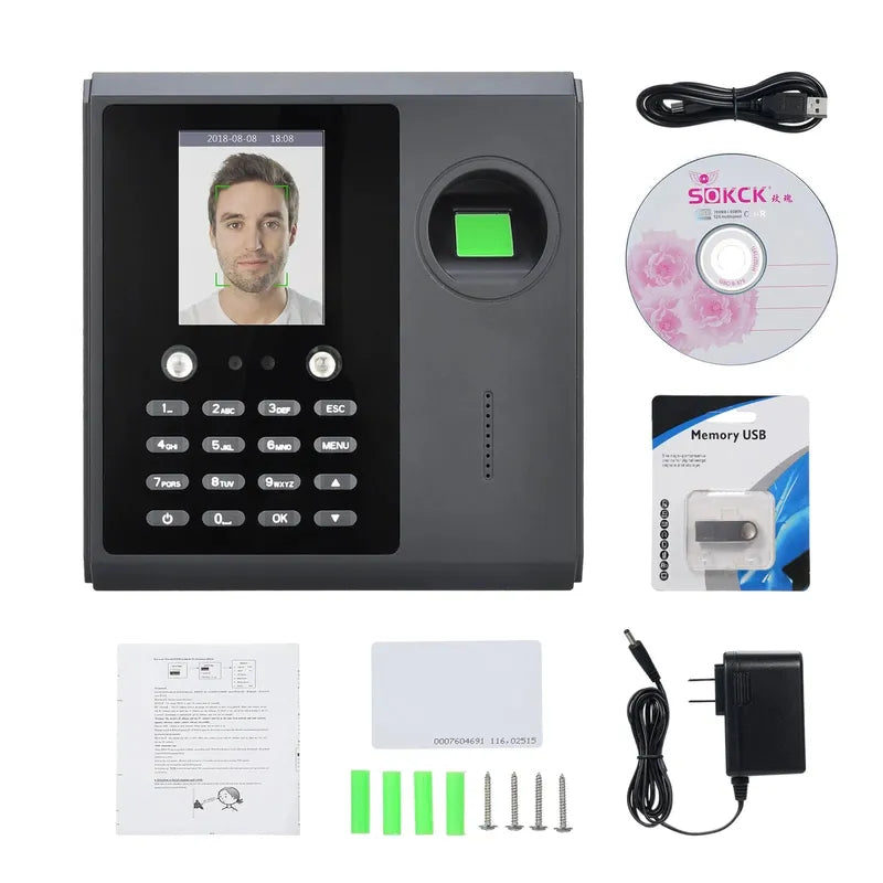 time machine Time Clock Attendance Machine Employee Biometric Fingerprint Password Time Attendance Machine  Time Clock