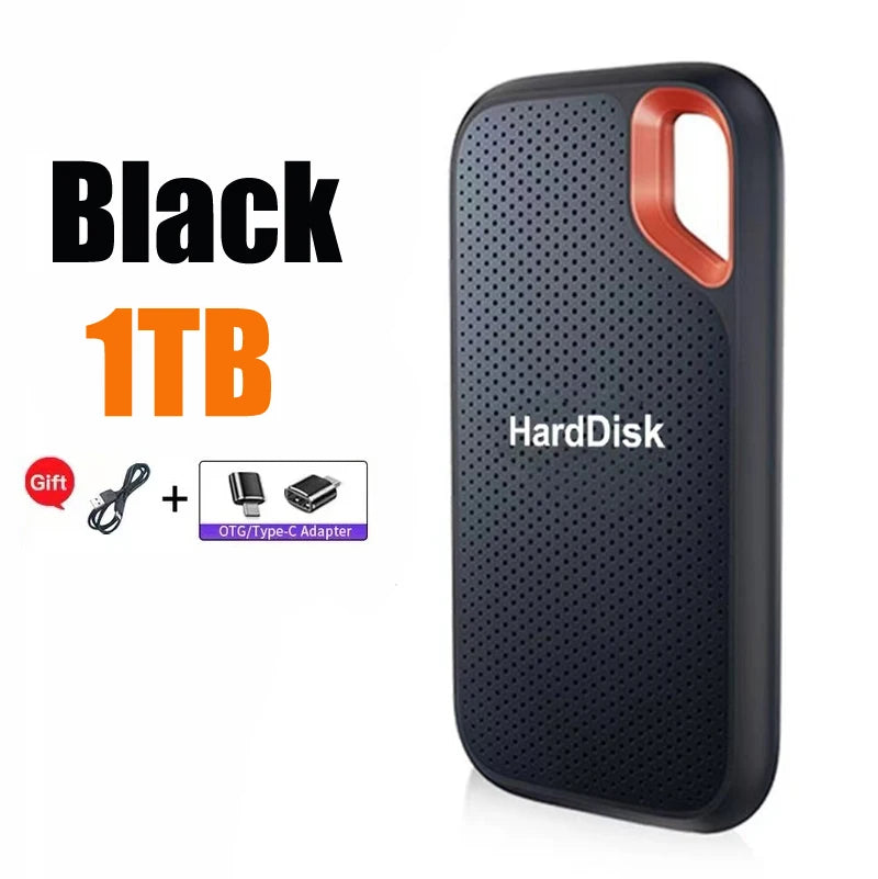 Genuíno de alta velocidade 1tb/2tb portátil ssd 4tb disco rígido externo 256tb usb3.2 tipo-c unidade de estado sólido para portátil/mac/pc