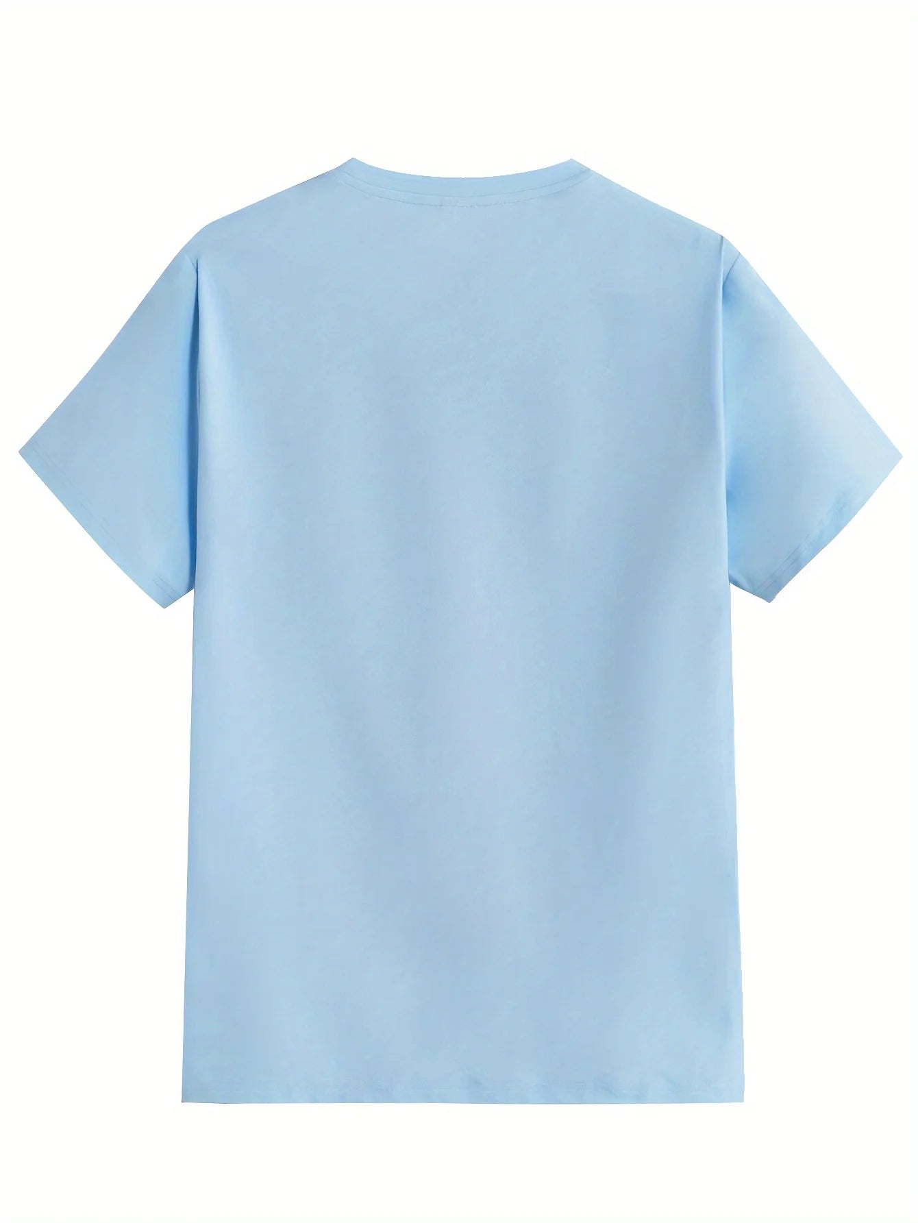 Verão masculino casual esportes solto plus size qualquer carta impressa confortável em torno do pescoço manga curta camiseta