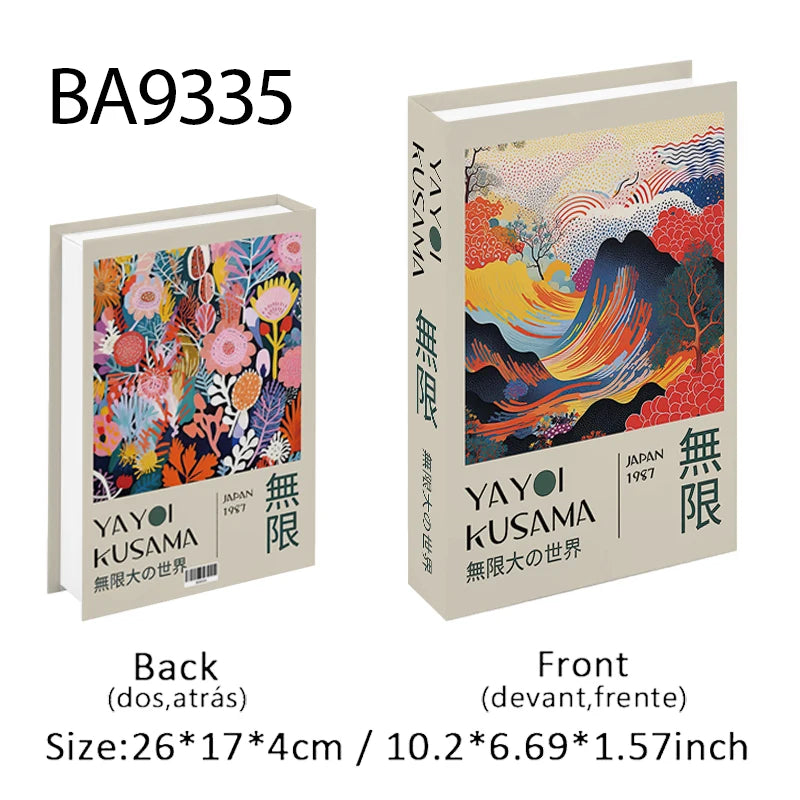 Caixa de armazenamento de livro falso que pode ser aberta, livros decorativos de luxo, mesa de café, ornamento, prateleira de quarto, decoração nórdica de interiores, decoração de casa