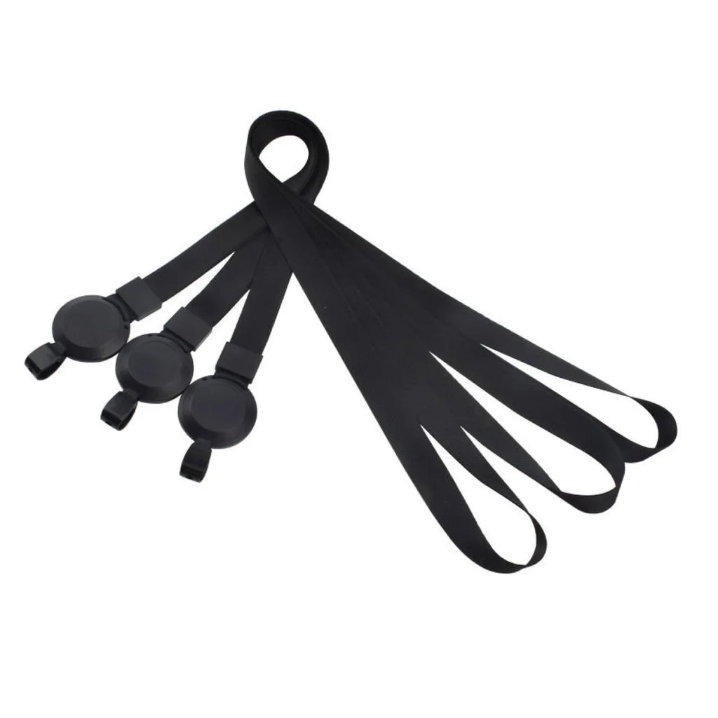 Capa preta para cartão de trabalho de identificação, com carretel de crachá retrátil, cordão, nome, porta-crachá, etiqueta no peito, manga para cartão de passagem de trabalho