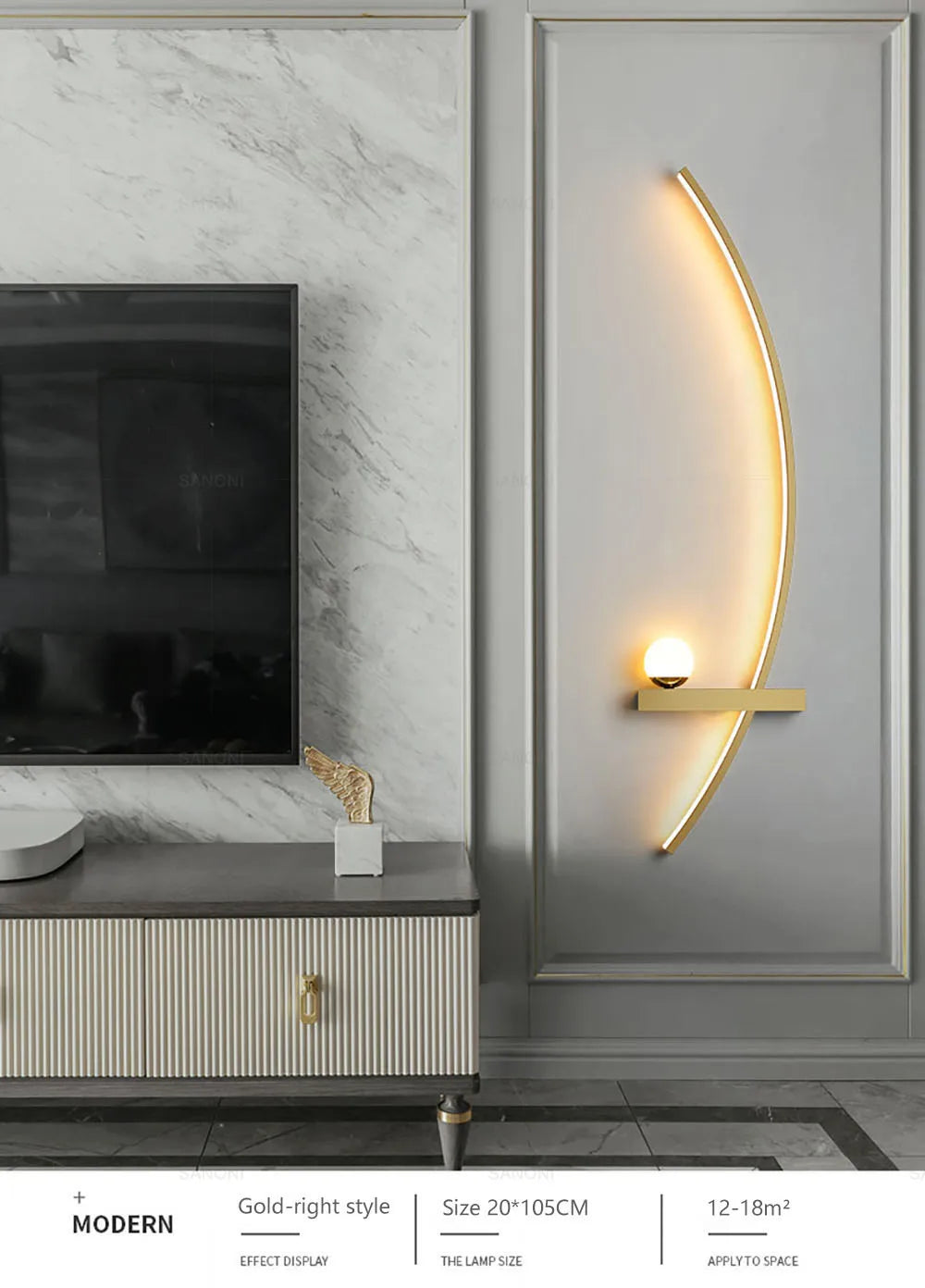 Nordic led lâmpada de parede listras arandela para o quarto cabeceira sala estar estudo escadas decoração casa luminária interior lustre