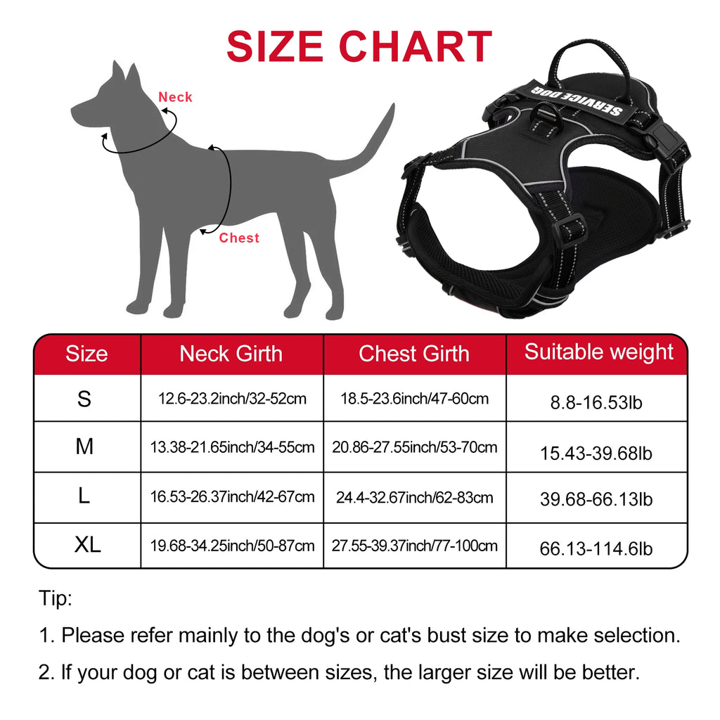 Arnês para cães ajustável de nylon sem puxar colete com remendo para cães 4psc, arnês reflexivo para animais de estimação para cães pequenos, médios e grandes