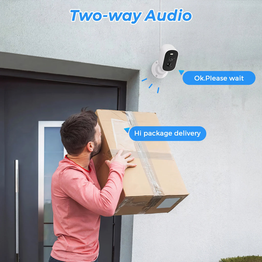 1080p wifi câmera solar ao ar livre sem fio alimentado por bateria bala câmera de segurança pir alarme movimento armazenamento em nuvem áudio em dois sentidos