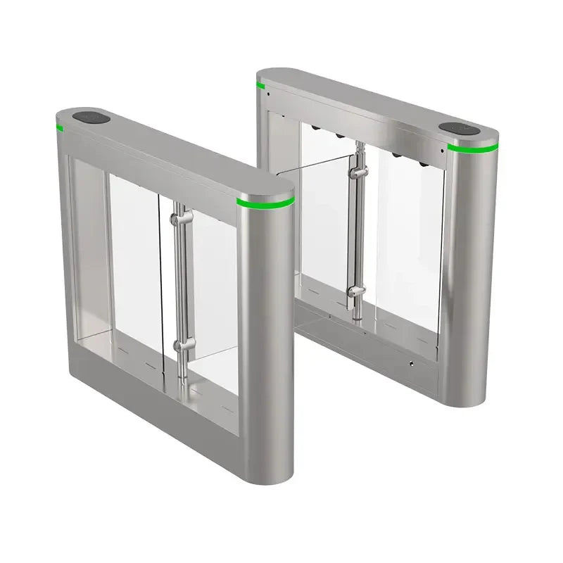 Fitness Center GYM Swing Barrier Swipe RFID Card Face Recognition Fingerprint Access Brushless Motor Swing Turnstile Gate