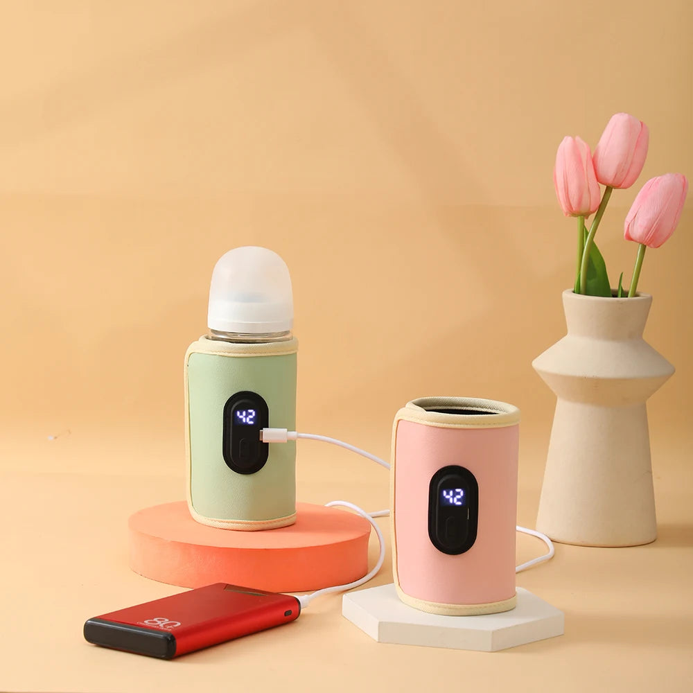 Aquecedor de garrafa de enfermagem do bebê aquecedor de leite do bebê, aquecedor de garrafa portátil usb para carro, acessórios de viagem ao ar livre portátil