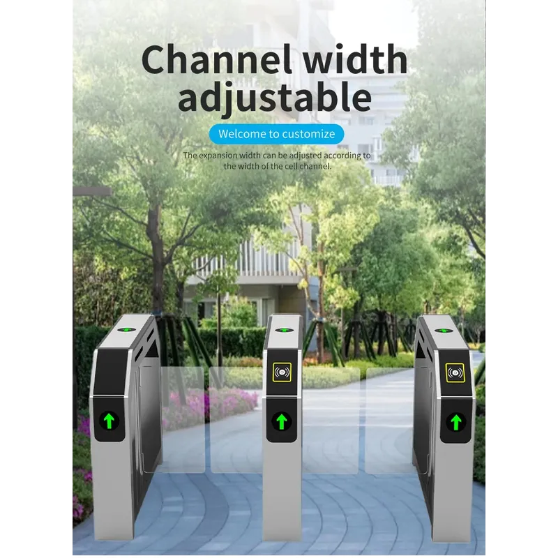 High Performance Face Recognition Security Access Door Station Automatic Ticket Gate High Speed Access Turnstile Gate