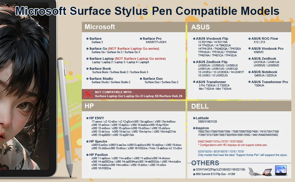 Caneta stylus para microsoft surface pro/livro/laptop/studio pro11/10/9/8/7/6/5/4/x caneta windows 4096 caneta de superfície de sensibilidade à pressão