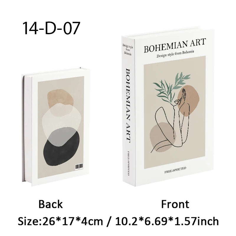 Caixa de armazenamento de livro falso que pode ser aberta, livros decorativos de luxo, mesa de café, ornamento, prateleira de quarto, decoração nórdica de interiores, decoração de casa