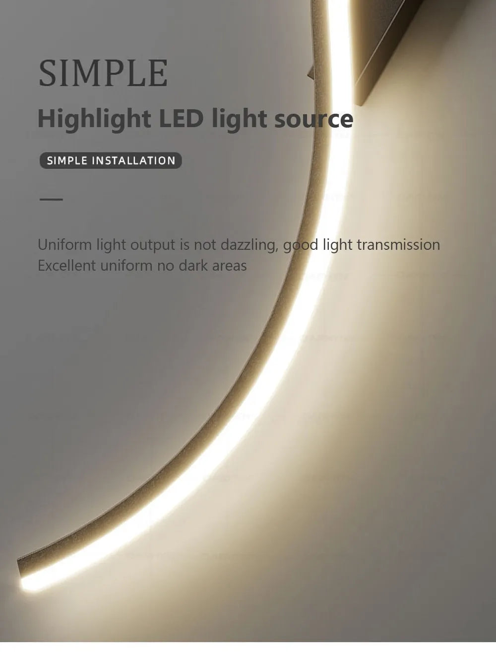 Moderna lâmpada de parede led minimalista luz led quarto cabeceira longa tira arandelas sala estar sofá casa luminária interior