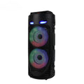 Portátil karaokê bluetooth 5.0 alto-falante colorido led luz soundbar coluna subwoofer sem fio alta fidelidade boombox para casa festa ao ar livre