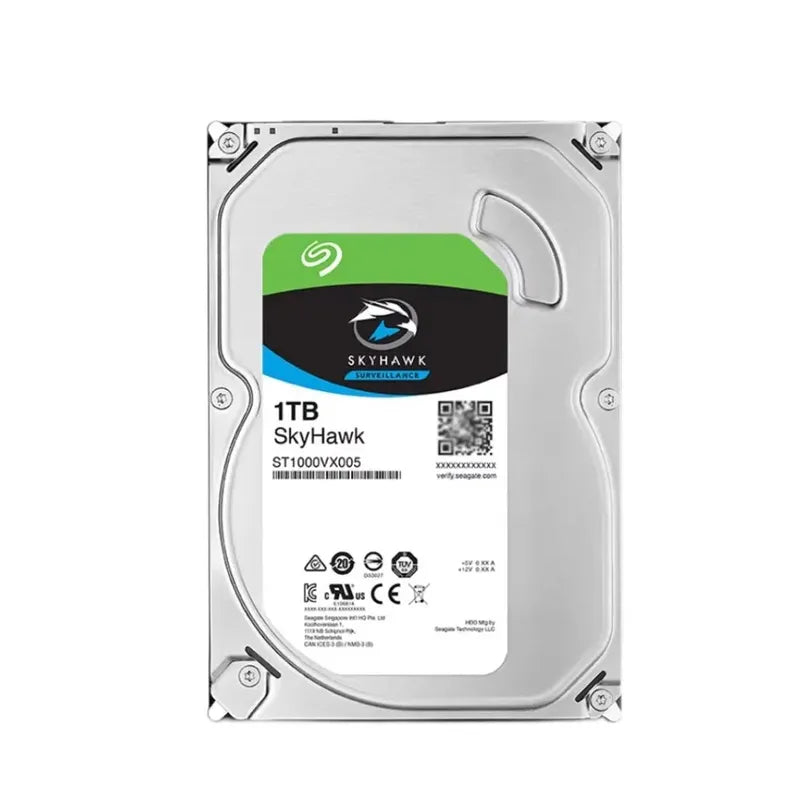 SkyHawk 1TB Surveillance Hard Drive SATA3 6Gb/s 64MB Cache 3.5-Inch Internal Drive (ST1000VX005)