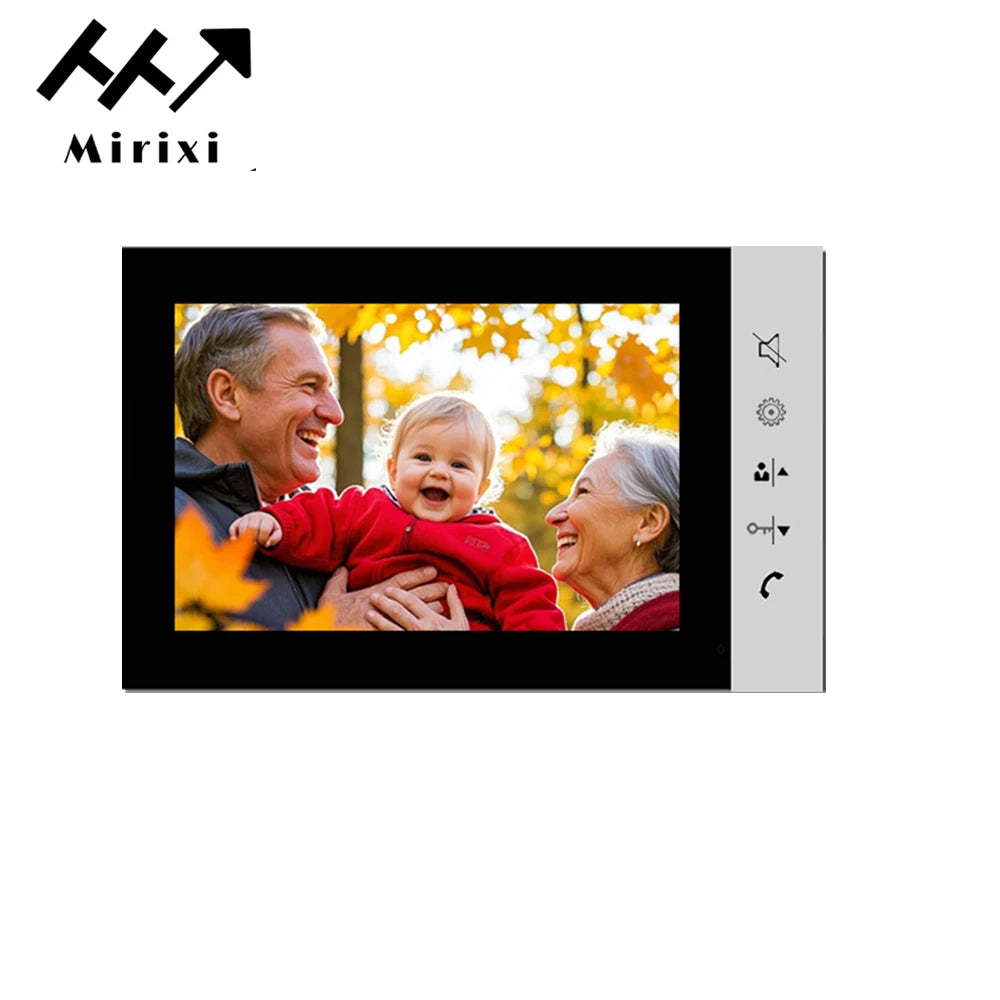 Mirixi 7 Polegada sistema de intercomunicação telefone vídeo porta rfid campainha com câmera desbloquear conversa visão noturna hd para villa apartamento