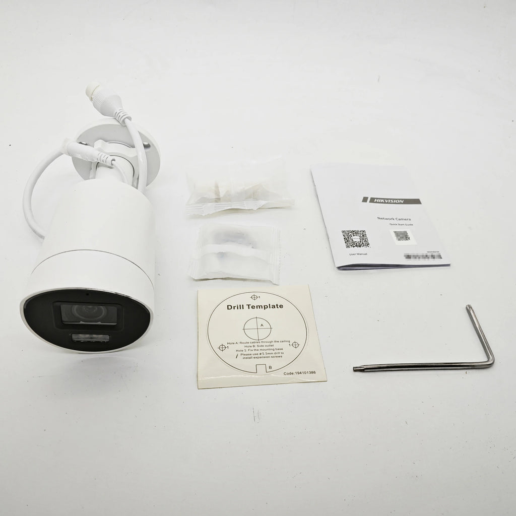 Hikvision original DS-2CD2087G2H-LIU/sl 4k bala câmera ip vigilância 8mp colorvu captura facial luz estroboscópica alarme de áudio