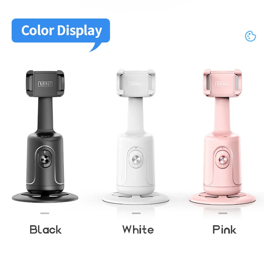 AI Smart Gimbal, 360 °, Auto Face Tracking, Rotação Tudo-em-um, Suporte do Telefone para Smartphone, Vídeo, Vlog, Estabilizador ao Vivo, Tripé