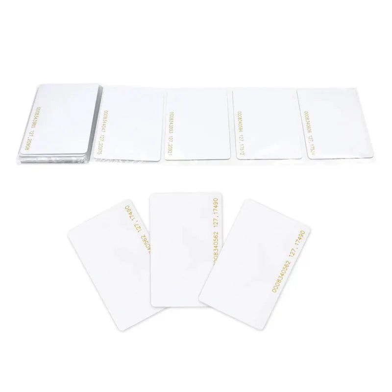 125Khz rfid white card 5pcs/10pcs/100pcs ID White Thick 125KHz TK4100 Keyfobs RFID Waterproof Key Tag Keychain Card
