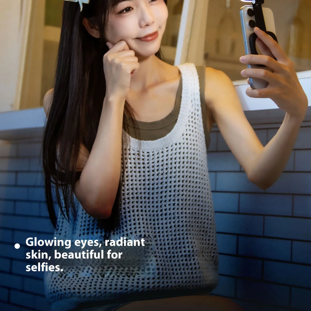 Smallrig luz magnética do telefone, p48 bicolor regulável led luz de preenchimento dobrável magsafe beleza lâmpada painel macio, para iphone16/android