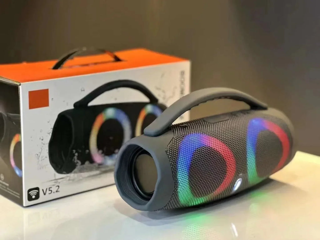 100w de alta potência bluetooth alto-falante portátil rgb luz colorida à prova dwireless água sem fio subwoofer 360 estéreo surround tws fm boombox