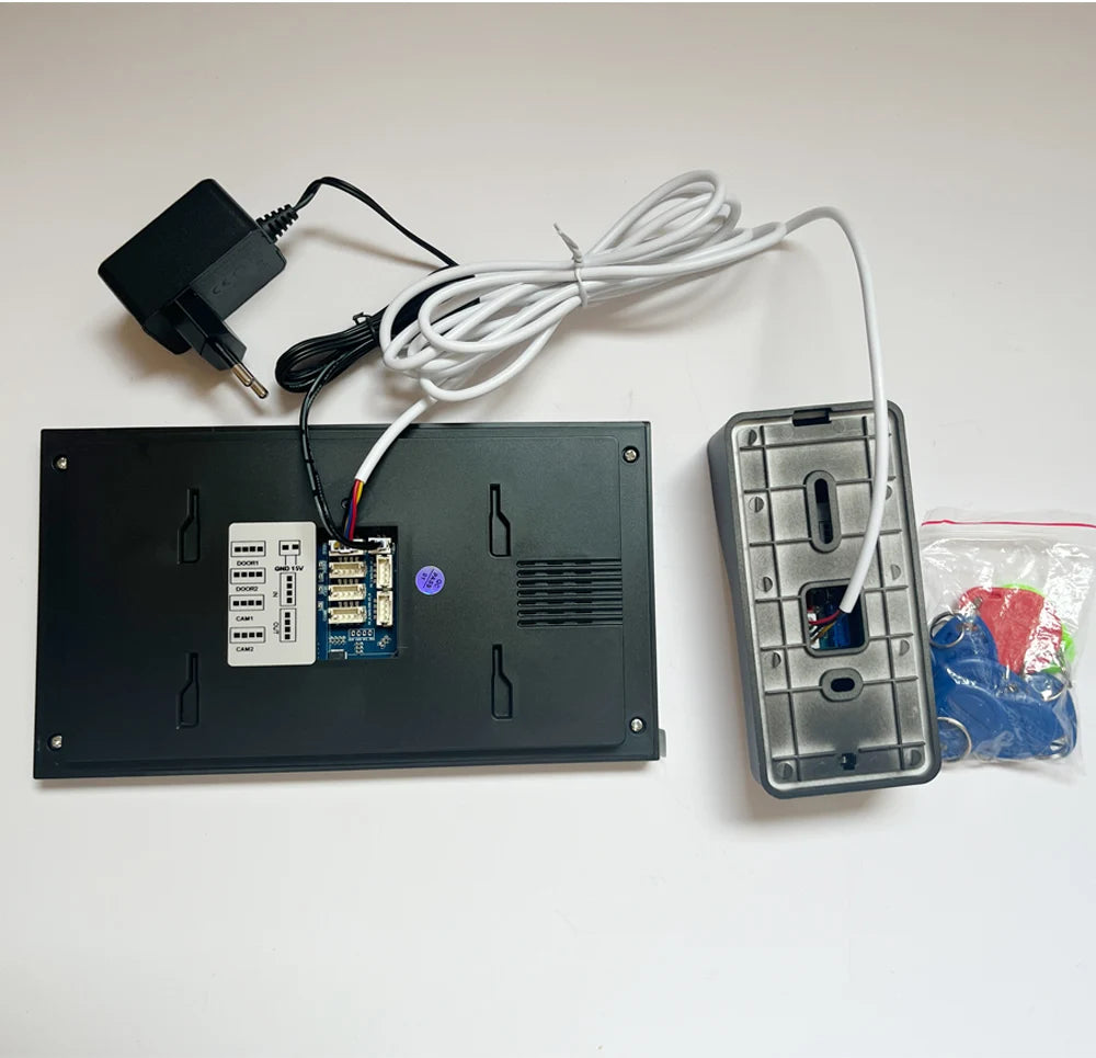 Mirixi 7 Polegada sistema de intercomunicação telefone vídeo porta rfid campainha com câmera desbloquear conversa visão noturna hd para villa apartamento