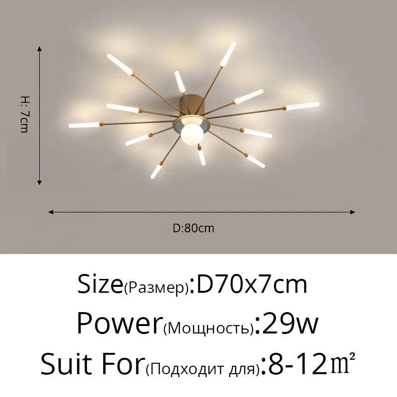 Kagu luzes de teto modernas led lustre iluminação interna para quarto hall sala de estar quarto infantil lâmpadas acrílicas quadro de fixação 175-260v