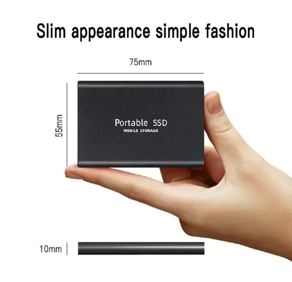 2025 novo disco rígido à prova ddustágua à prova de poeira portátil disco rígido externo usb 3.1 disco sólido de alta velocidade para pc/transferência de dados/laptop