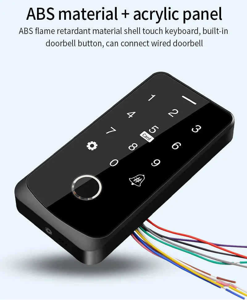 Waterproof NFC Bluetooth Tuya APP Controle De Acesso, Controle De Acesso De Impressão Digital Biométrico, Cartão RFID, Bloqueio Da Porta Do Teclado, 13.56Mhz