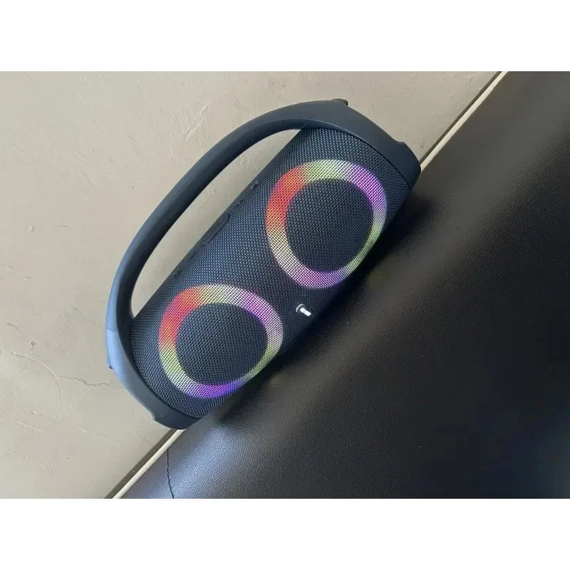 100w de alta potência bluetooth alto-falante portátil rgb luz colorida à prova dwireless água sem fio subwoofer 360 estéreo surround tws fm boombox