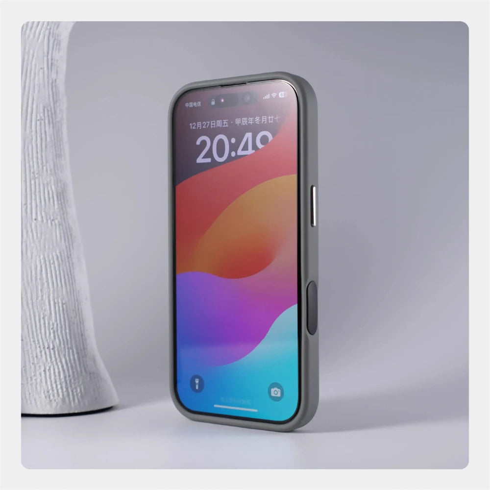 360 °   Rotação de metal anel titular magnético pára-choques caso para iphone 16 pro max 15 14 13 para magsafe carga sem fio capa à prova de choque