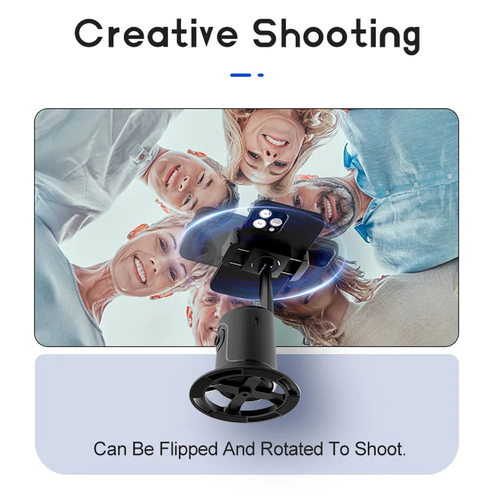 AI Smart Gimbal, 360 °, Auto Face Tracking, Rotação Tudo-em-um, Suporte do Telefone para Smartphone, Vídeo, Vlog, Estabilizador ao Vivo, Tripé
