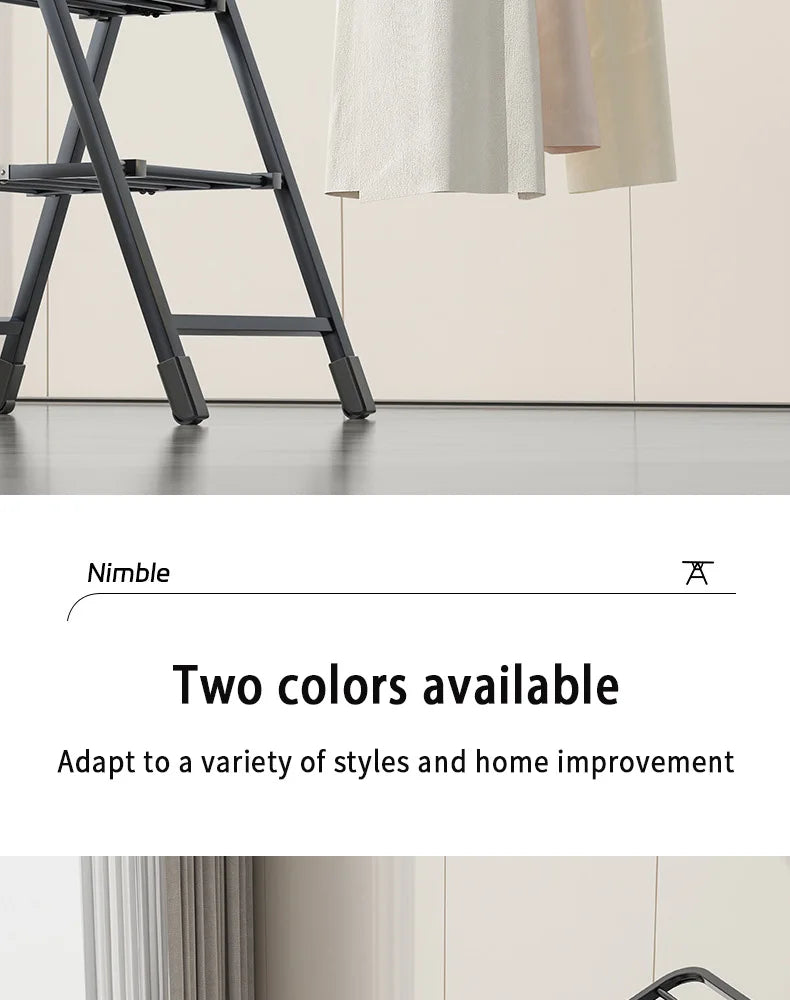 Casa interior dobrável vertical vloth rack de secagem varanda aço roupas rodas secador removível colcha torre prateleira suporte lavanderia