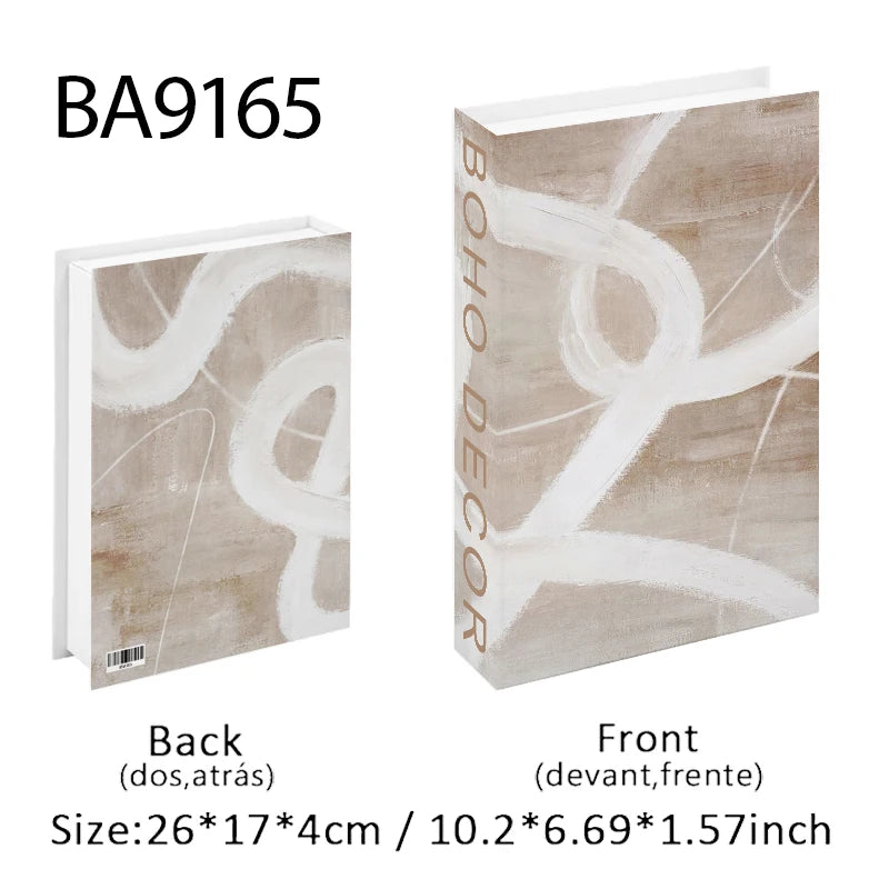 Caixa de armazenamento de livro falso que pode ser aberta, livros decorativos de luxo, mesa de café, ornamento, prateleira de quarto, decoração nórdica de interiores, decoração de casa