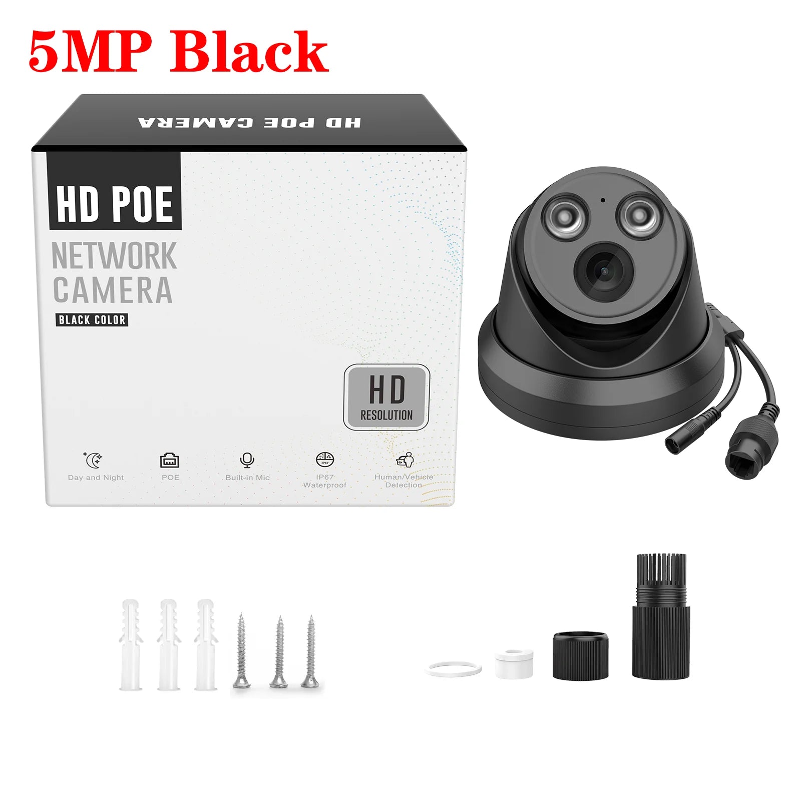 Hikvision compatível 5mp 8mp segurança cor cheia visão noturna câmera ip colorvu poe câmera de vigilância ip67 torre ao ar livre