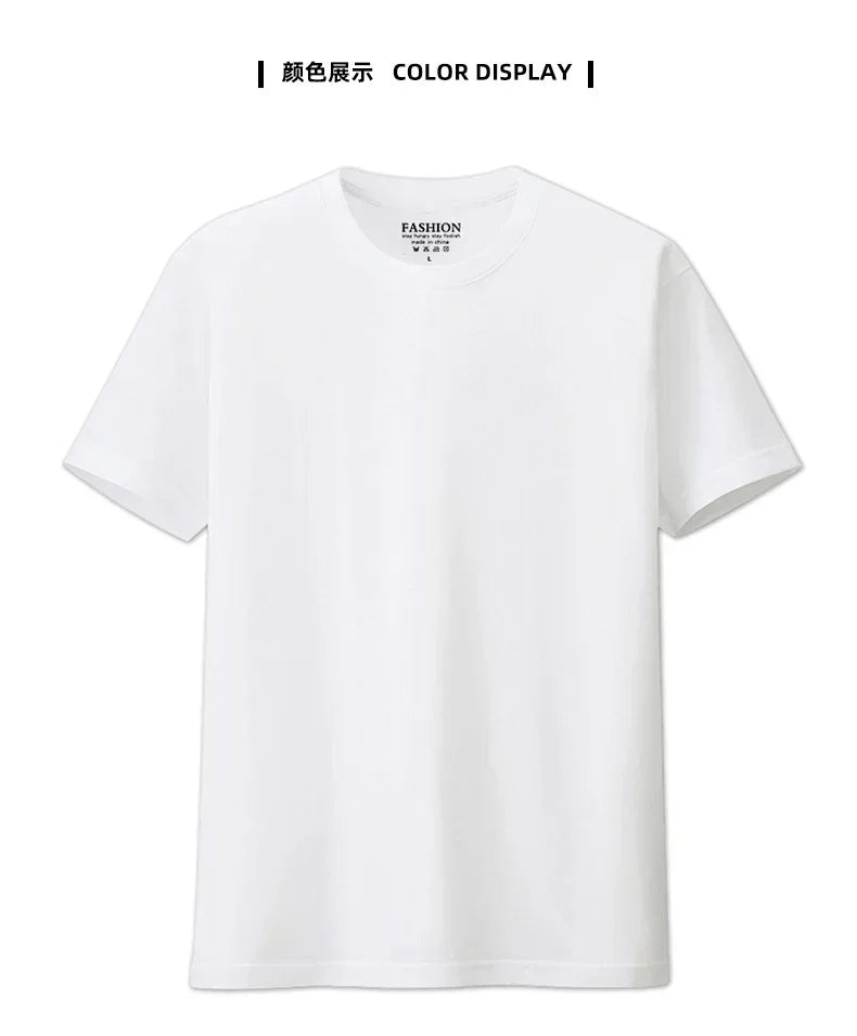100% algodão sólido tshirts dos homens de manga curta moda marca tendência branco preto roupas t mulher produtos personalizados verão