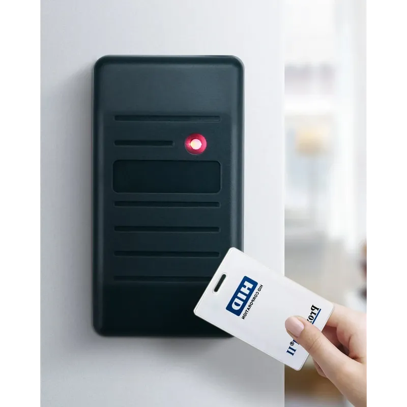 Outdoor Waterproof RFHID Card Reader 125KHZ Wiegand 26-37 Adaptive Format Output RS485 RS232 TTL Level Communication small hid