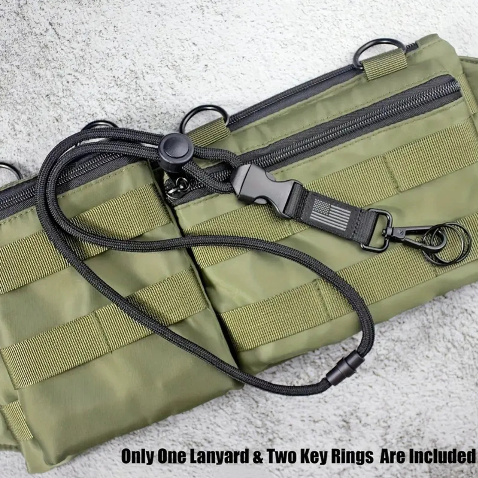 Heavy Duty Removível Badge Reel Holder Keychain, Pendurado Neck Strap, Lanyard Tactical ID Name Card Holder para caminhadas ao ar livre