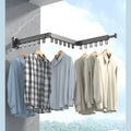 Wall-montado dobrável liga de alumínio roupas secagem Rack Perfeito para Varanda Quarto Cozinha Sala