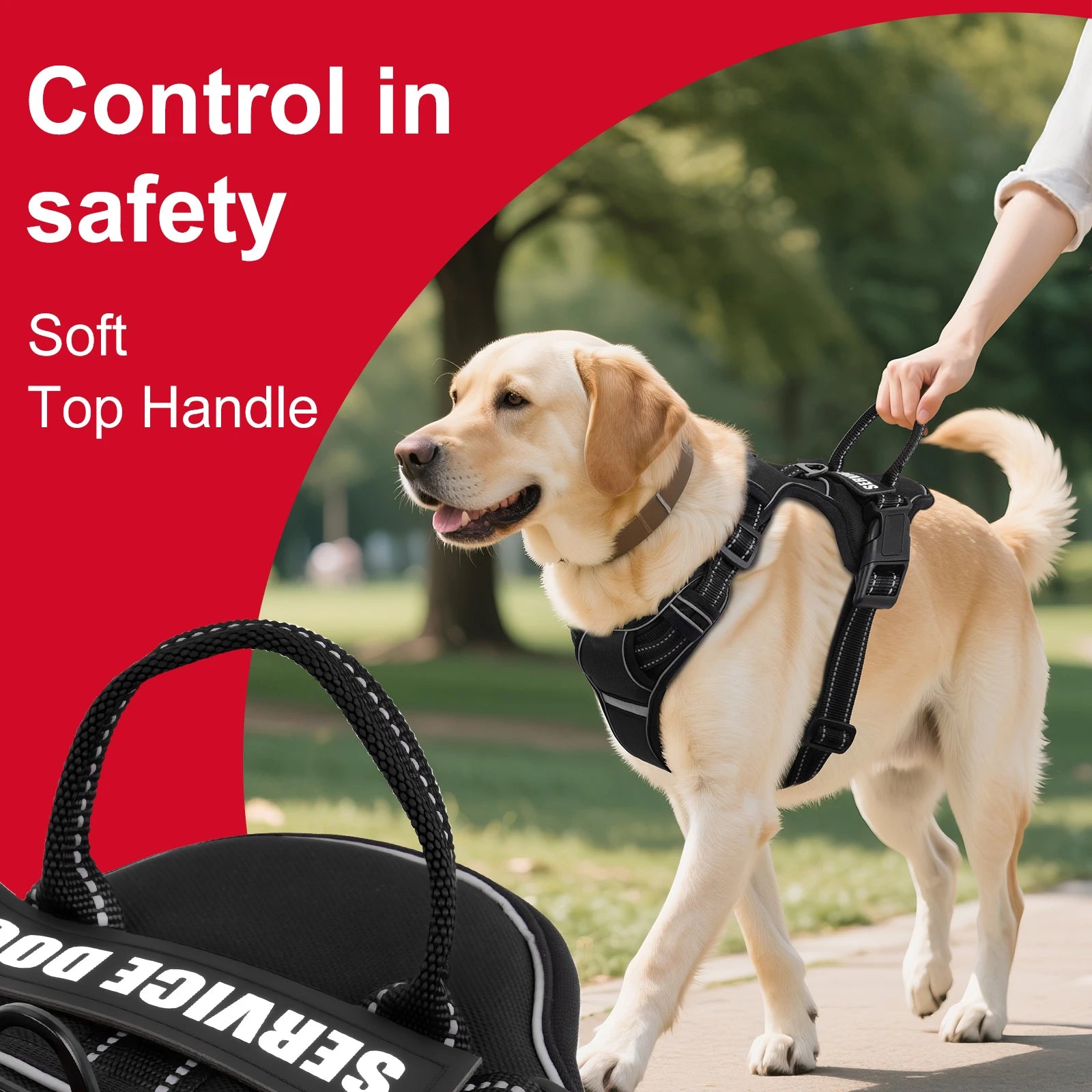 Arnês para cães ajustável de nylon sem puxar colete com remendo para cães 4psc, arnês reflexivo para animais de estimação para cães pequenos, médios e grandes