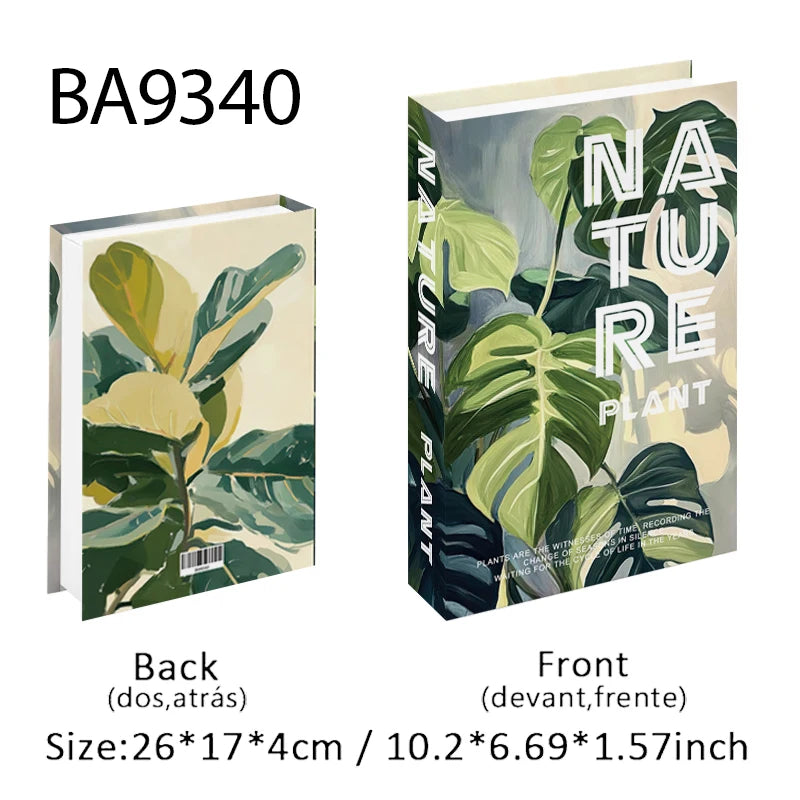 Caixa de armazenamento de livro falso que pode ser aberta, livros decorativos de luxo, mesa de café, ornamento, prateleira de quarto, decoração nórdica de interiores, decoração de casa