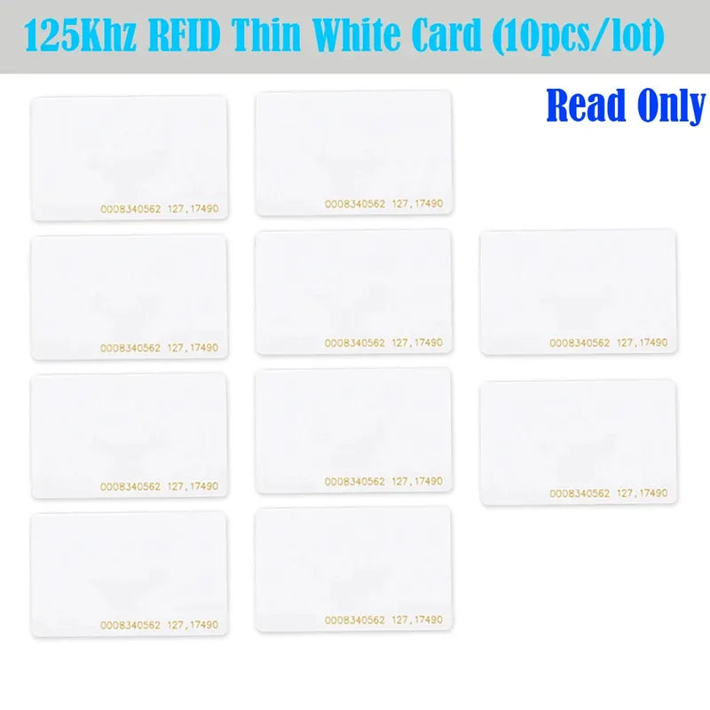125Khz rfid white card 5pcs/10pcs/100pcs ID White Thick 125KHz TK4100 Keyfobs RFID Waterproof Key Tag Keychain Card