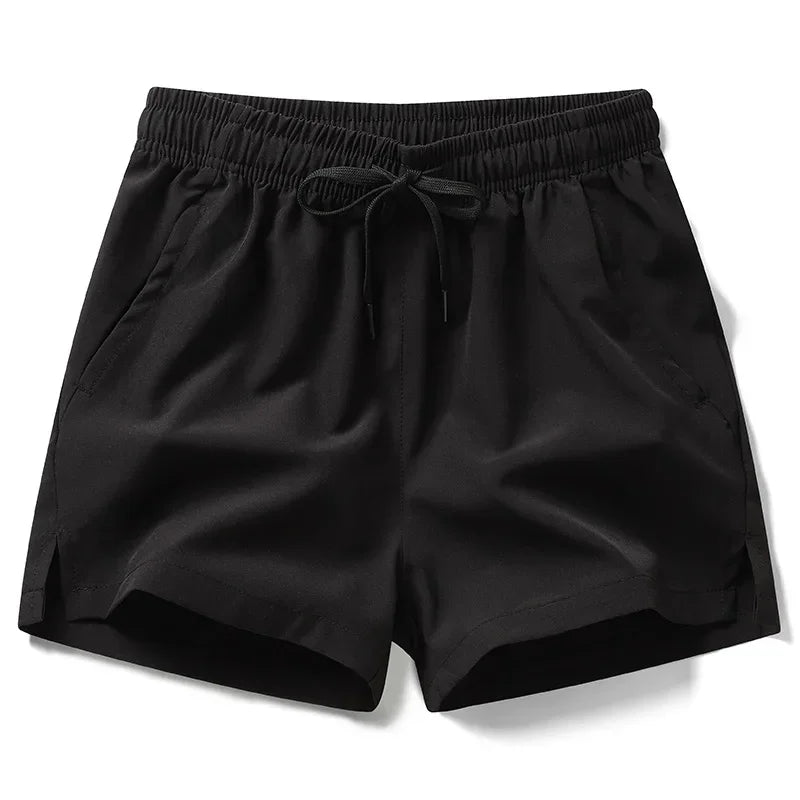 Calções de ginásio dos homens esportes sweatpants bolsos ginásio shorts casuais básicos calças leves correndo jogging praia shorts masculino banho