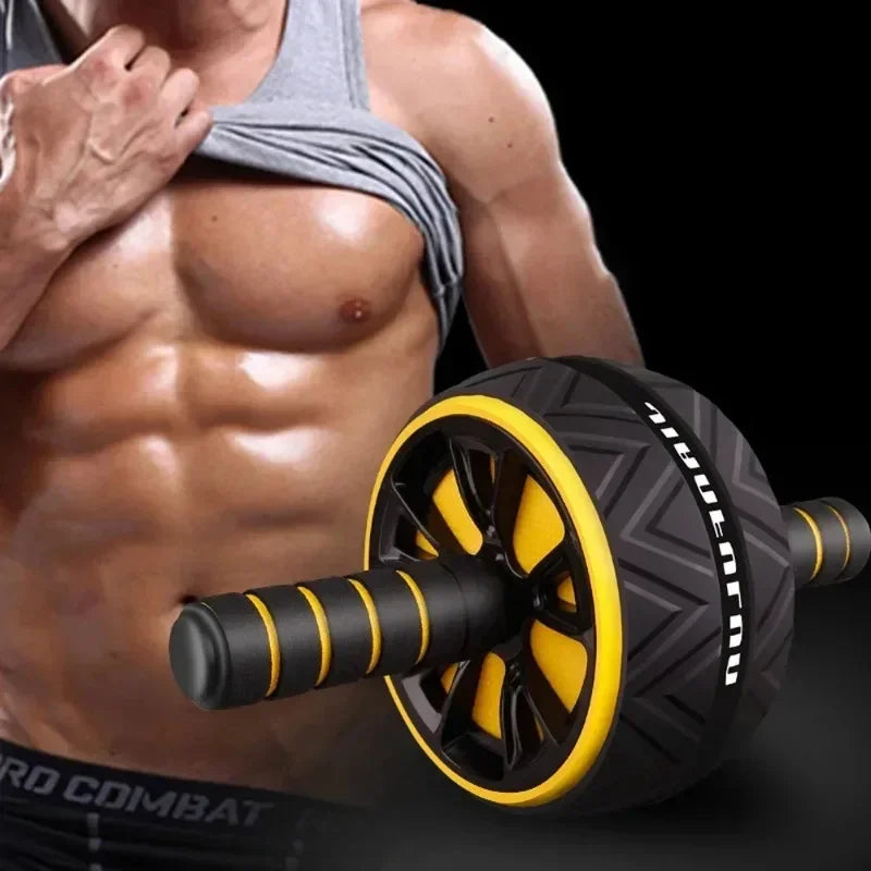 Equipamento de fitness de roda abdominal de rolo Ab para exercícios, adequado tanto para homens quanto as mulheres, rolo ab silencioso de roda dupla.