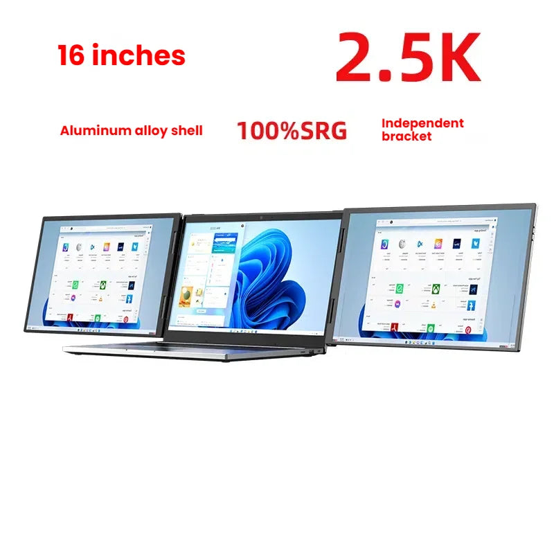 "Monitor portátil de tela dupla de 14 polegadas – Extensor de laptop Plug & Play, display secundário para configuração de tela dupla/tripla"