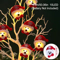 Boneco de neve natal led guirlanda luz da corda feliz natal decorações para casa 2024 cristmas árvore ornamento natal navidad presentes